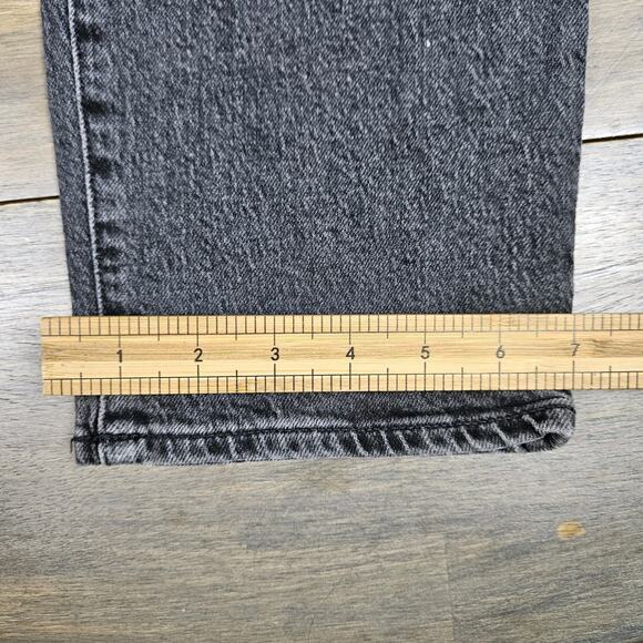 Madewell Perfect Vintage Jean Women’s 32 High Rise Tapered Washed Black Denim - Picture 14 of 15